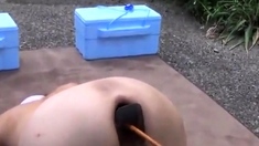 Japanese Girl Extreme Outdoors Enema