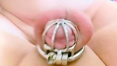 Sissygasm - cuming in chastity