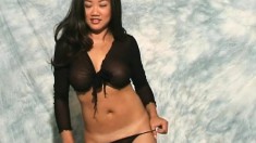 Desirable Oriental Chick Fifi Shows Off The Sexy Curves Of Her Body