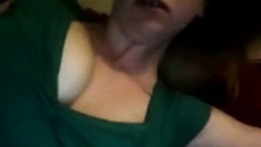 UK girl quick boob flash on webcam