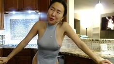 Webcam Asian chick anal masturbation tease