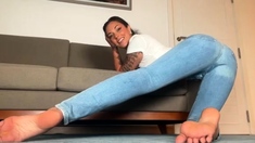 KaylaJaneDanger Denim Booty Bare Soles