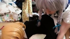 Amateur Asian cosplay anal