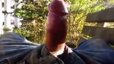 Outdoor Masturbation: He Can Cum In My Mouth