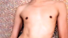 Solo masturbation and gay climax
