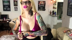 Solo with perfect big boobed blonde Alexis Ford