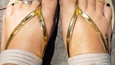 Hot Teen Burnette Foot Fetish