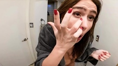 Curly Blonde Teen Records Solo Dildo Masturbation More at