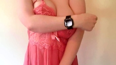 Great Big Boobs On Masturbating Redhead