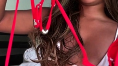 Sexy Amateur Topless Teen Voyeur Beach Close Up Video