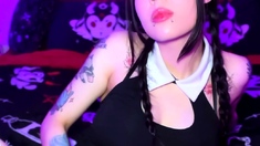 Adorable Japanese teen Izumi Koizumis pussy toyed until