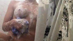 Amateur blond girl with big boobs getting fucked