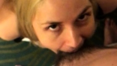 Amateur Blond Give Nice POV Blowjob