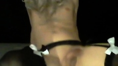 Skinny Twink CD Gapes with Dildo
