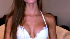 Big boobs milf masturbates with her dildo