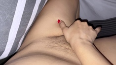 Amateur solo jock jerks his throbbing cock