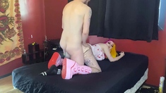 An amateur MILF blowjob followed by hot fucking