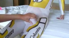 Cycle Suit Rub - Big Cock Handjob