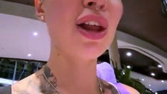 Miss_Elfie, russian camwhore in public and restroo
