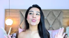 Sexy teen ebony solo toy masturbation