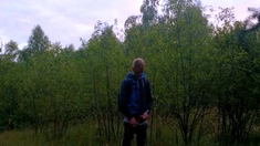 Outdoor Twink Peeing in the Woods