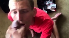 Sucking Huge Black Cock