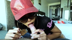 Gorgeous petite Asian tranny ride BWC BF