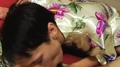 Tattooed Babe Deep-Throats and Rides Cock