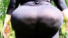 Latin bareback amateur fucked in ass outdoors