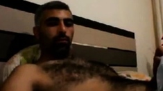 Hairy Horny Daddy Strokes His Big Cock