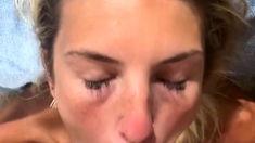 SOROITY GIRL Handles FRAT BOYS Cock Until He CUMS Down Her