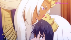 Titan Dominates Bride In Bed After Erotic Anime Feast