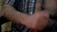 Hairy Chest Daddy Jerking And Shoot A Nice Load